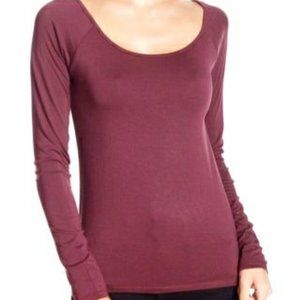 NWT Melrose & Market LG Burgundy Shirt